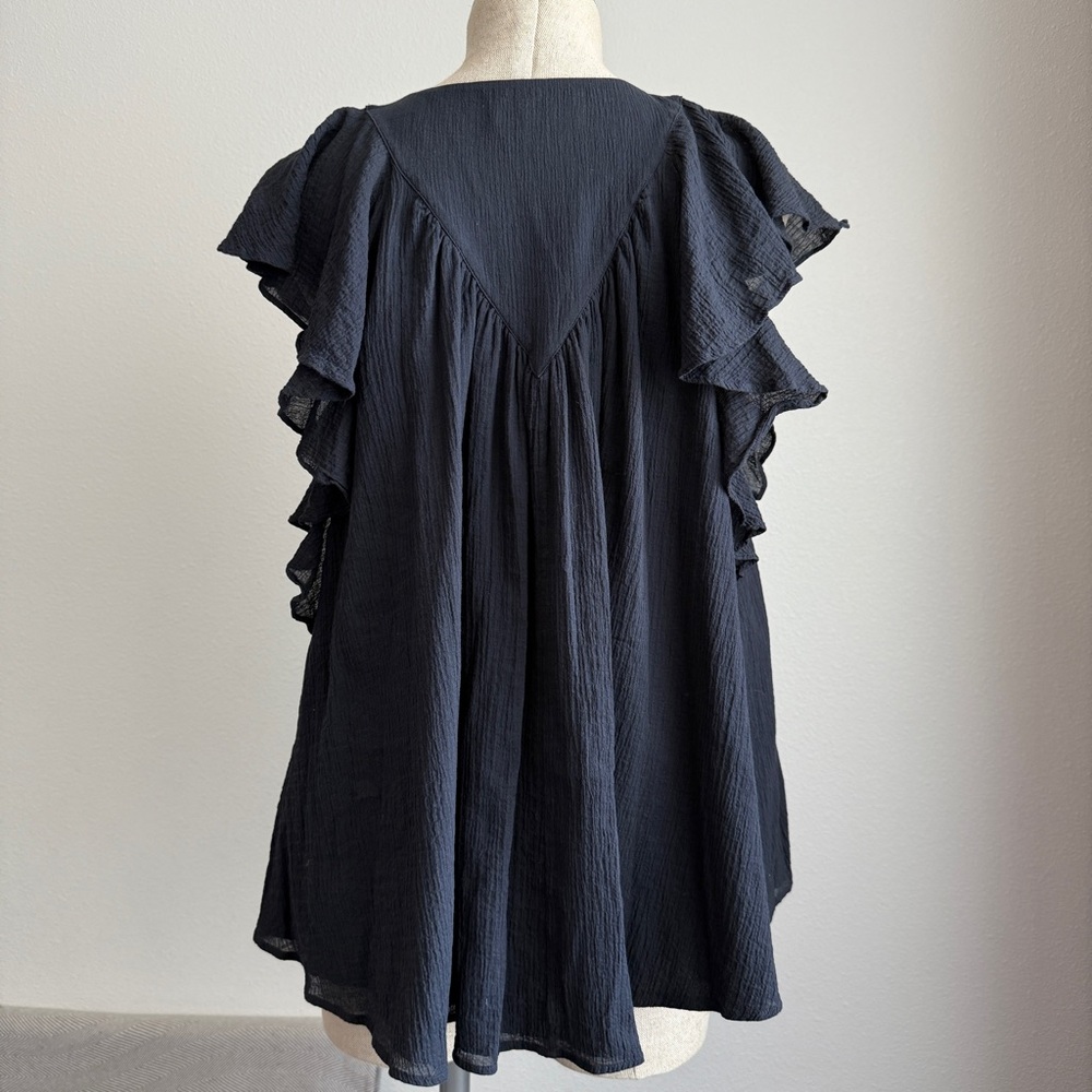 COS Ruffled Cap-Sleeve Blouse - Picture 6 of 12